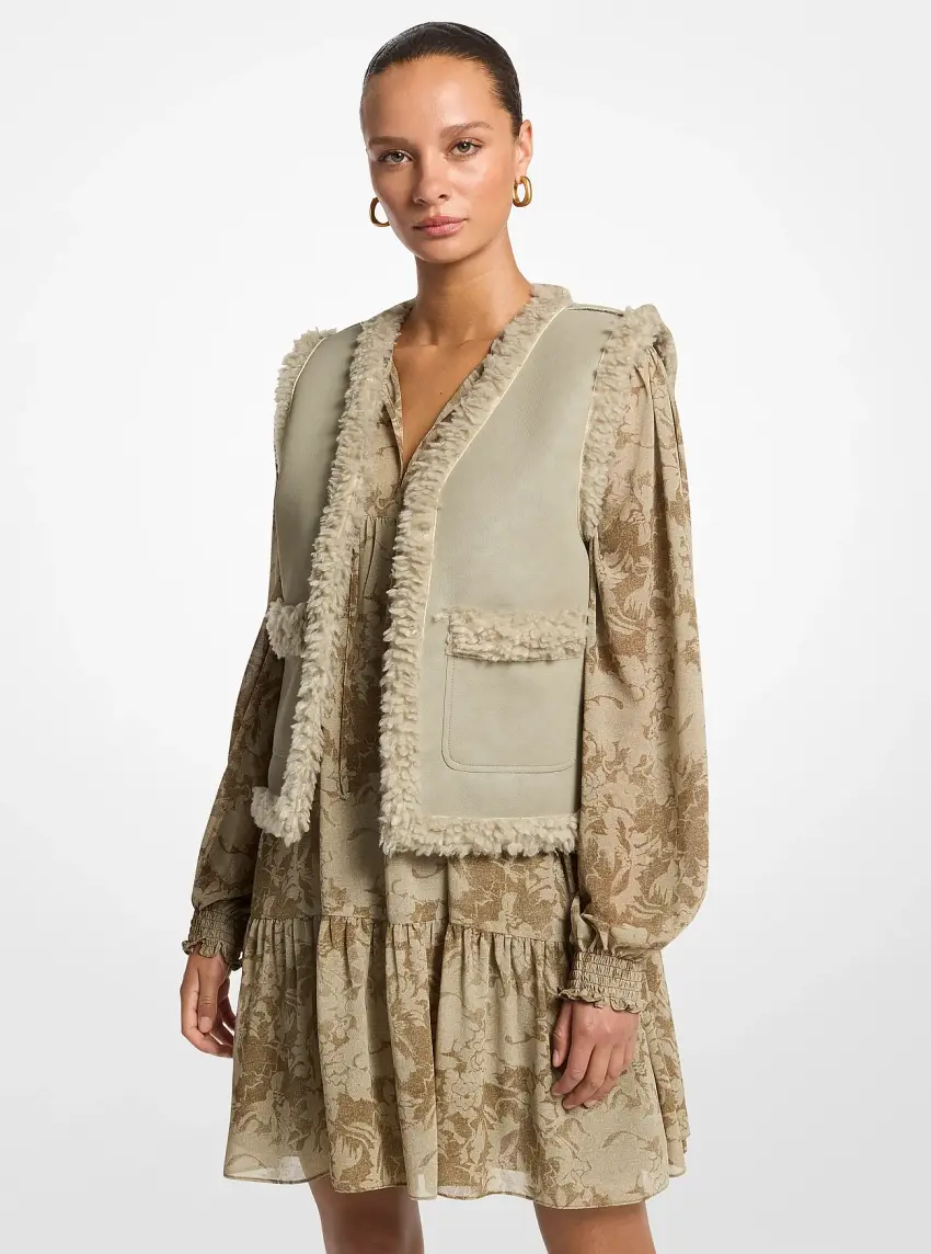 Faux Shearling Vest