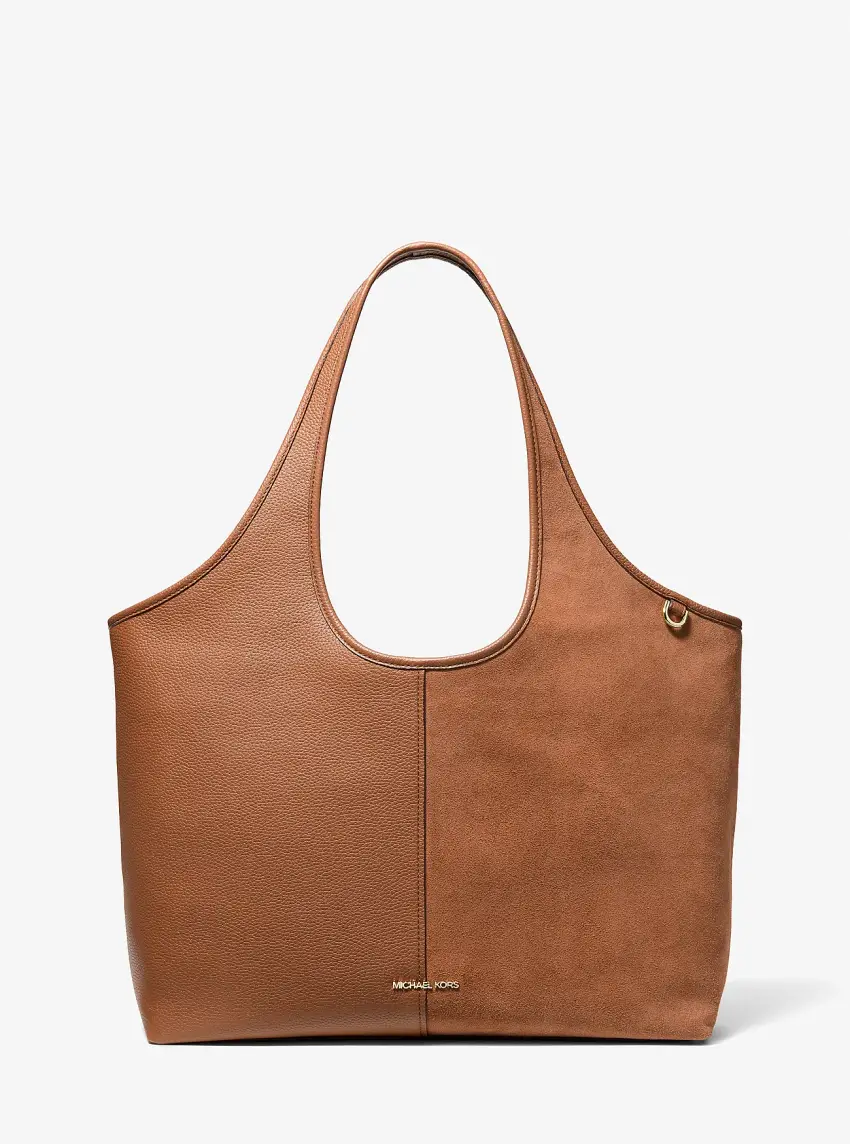 Henly Large Leather and Suede Tote Bag