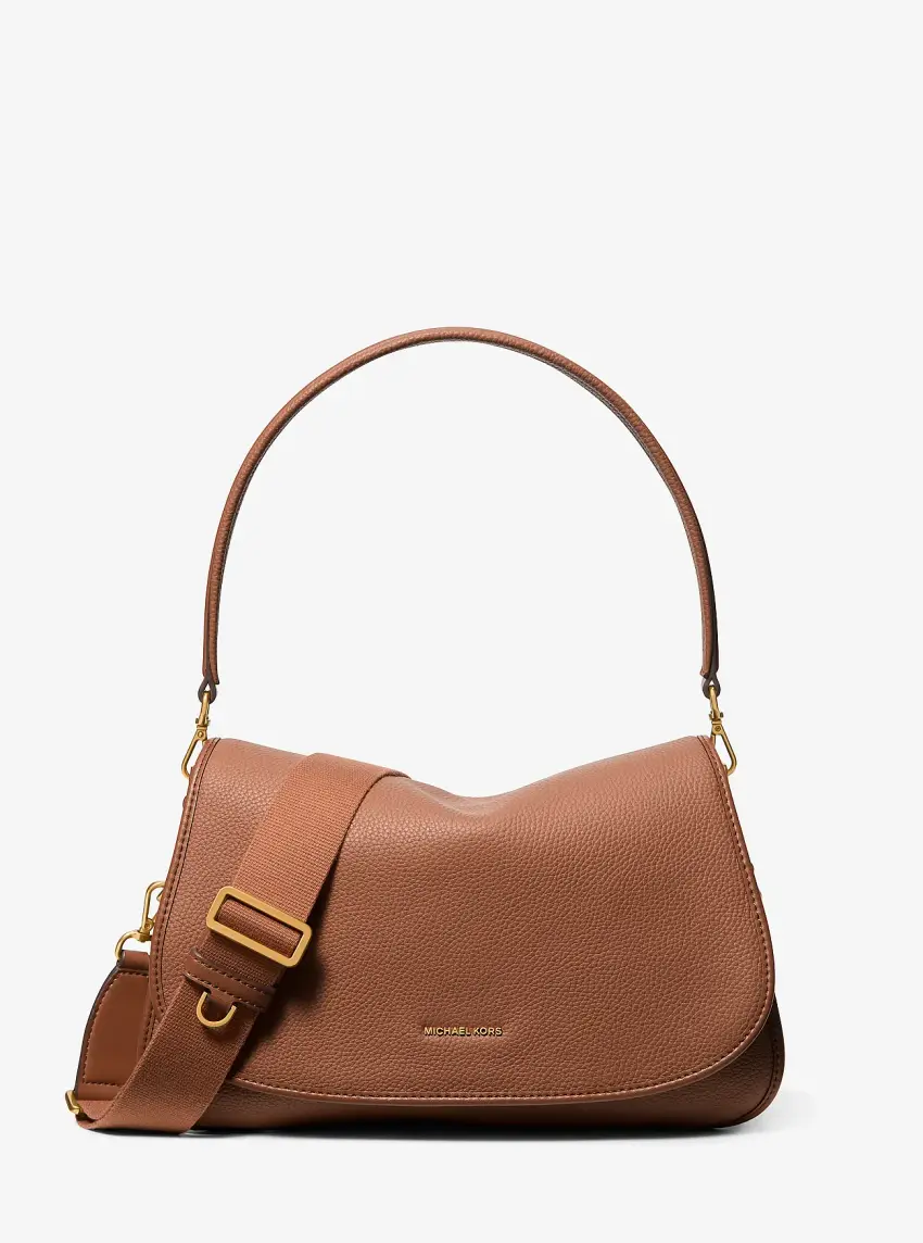 Holmes Medium Pebbled Leather Convertible Messenger Bag