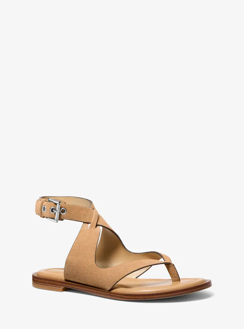 Irene Suede Wrap Sandal