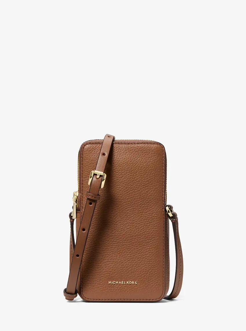 Jet Set Small Pebbled Leather Smartphone Crossbody Bag