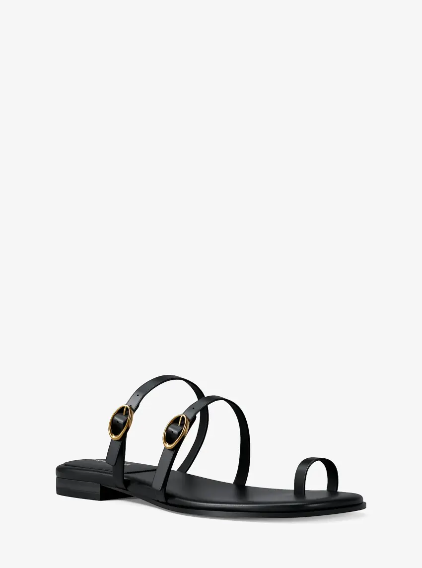 Kya Leather Flat Sandal
