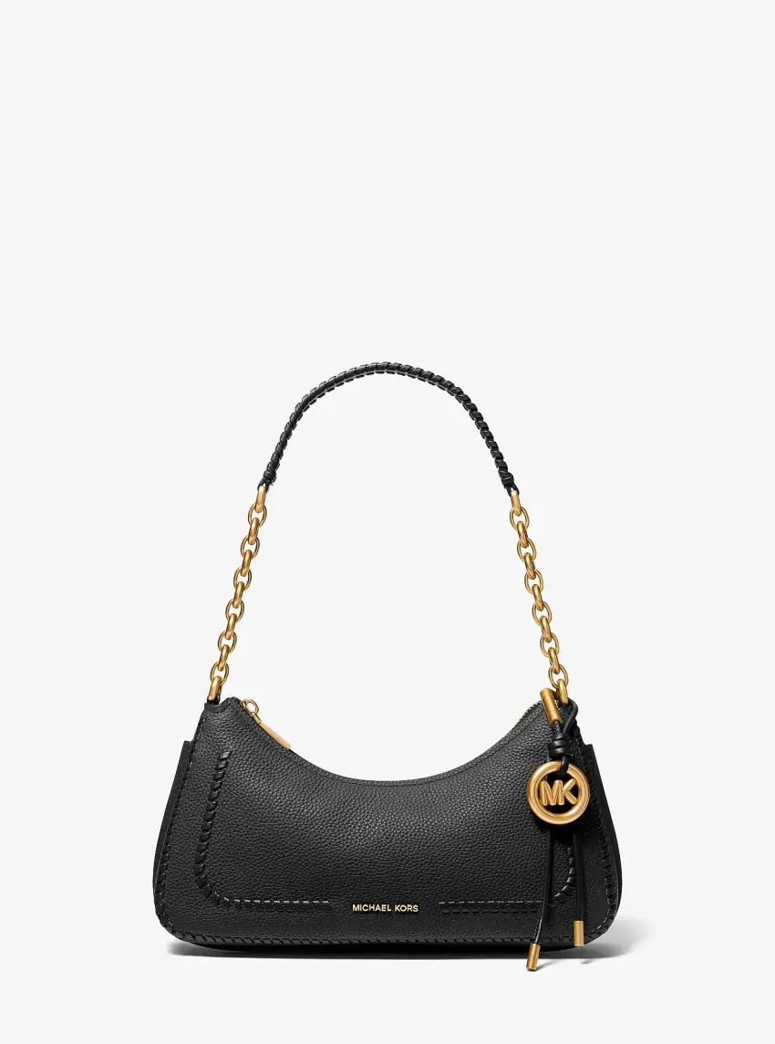 Nolita Medium Whipstitched Pebbled Leather Chain Pochette