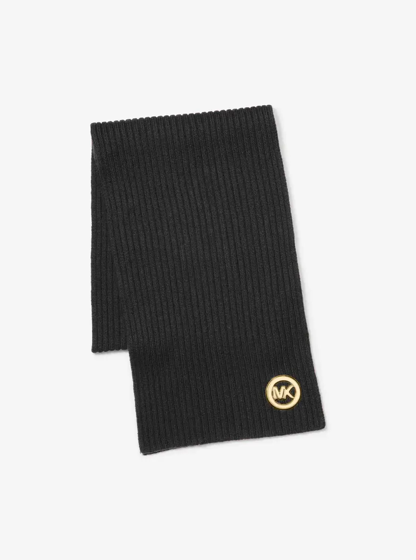 Ribbed Wool Scarf