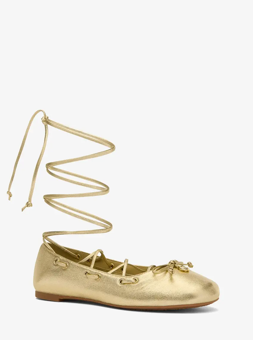 Shae Flex Metallic Leather Ballet Flat
