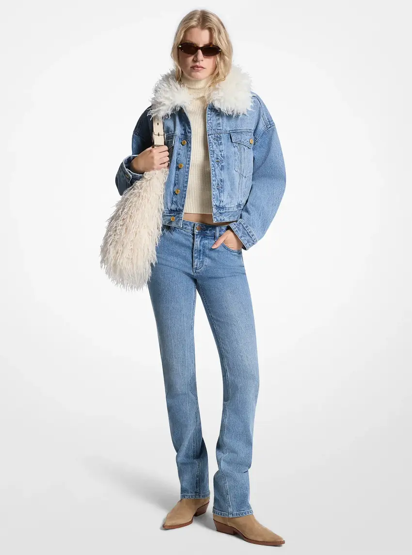 Stretch Denim Cigarette Jeans