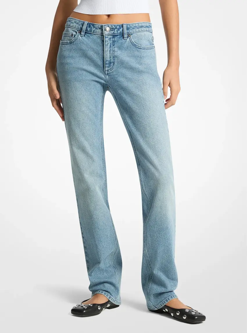 Stretch Denim Cigarette Jeans