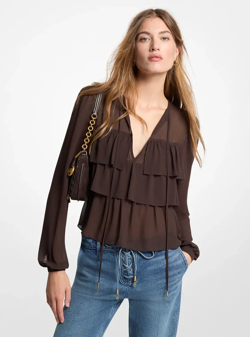 Tiered Georgette Blouse