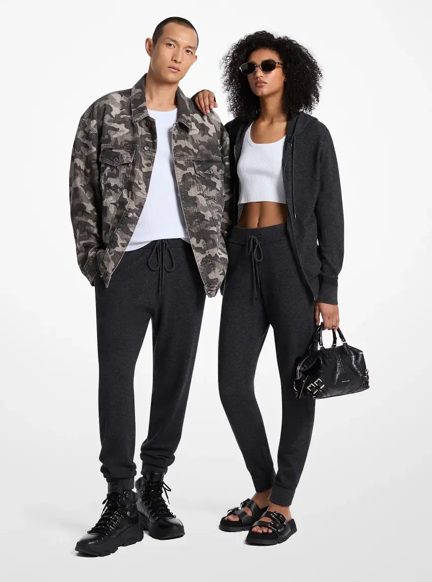 Wool and Cashmere Blend Joggers